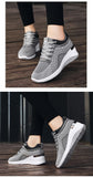 Women's  Shoe Spring and Autumn Inside High Thick Soles Breathable Leisure Sports Zapatos De Mujer Mart Lion   