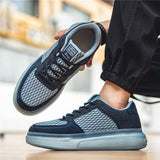 Fujeak Breathable Mesh Vulcanized Shoes Casual Non-slip Sneakers Trendy Men's Mart Lion   