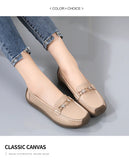 Genuine Leather Slip On Women Flats Moccasins Loafers Spring Autumn Mother Shoes Casual For Moccasins MartLion   