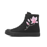Korean Version Casual Canvas Shoes Inner Zipper Rubber Short Sleeve Women's Sports MartLion black pink 35 