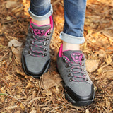 Hiking Boots Women Outdoor Leather Mountain Trekking Shoes Mart Lion   