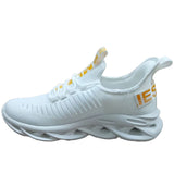 Kids Breathable Running Sneakers For Women Low Top Men's Sports Shoes Mesh Jogging Children Casual MartLion P101-White 29 