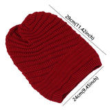 Unisex Fashion Women's Men's Knit Wool Baggy Beanie Hat Winter Warm Outdoor Ski Cap Hip Hop Striped Bonnet MartLion   