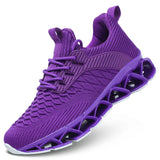 Women's Slip on Walking Running Shoes Blade Tennis Casual Sneakers Comfort Non Slip Work Sport Athletic Trainer… MartLion Purple 6 