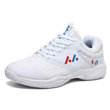 badminton shoes Men's women's anti-skid volleyball Couple lightweight tennis Mart Lion White 35 