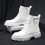 Men's English Style Thick Sole Design Men Boots Layer Leather Casual Boots MartLion