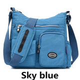 Luxury Handbags Women Bags Designer Waterproof Nylon Cloth Crossbody Large Capacity Lady Shoulder Tote Mart Lion Navy Blue1  NB101  