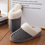 Plush Fur Slippers For Women Winter Fluffy House Shoes Warm Fuzzy Slippers Furry Suede Memory Foam Fur Slippers MartLion   