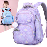 3pcs/Set Fish Scale Print Kid Backpack With Mermaid pendant Girl waterproof School Bag Children Schoolbag  For teenage girls MartLion   