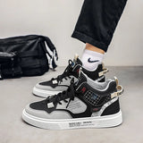 Men's Casual Shoes Breathable Leather Flats Youth Student Skateboard Sneakers Sport Walking Tennis MartLion   