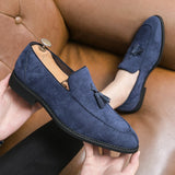 Suede Leather Men's Loafers Shoes Soft Dress Slip On Casual Moccasins Soft Formal Leisure Social Mart Lion   