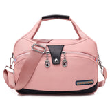 Women Shoulder Bag Oxford Handbag Purses Large Capacity Messenger Bag Single Shoulder Tote 10 Pockets Sac Mart Lion Pink  