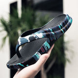 Breathable Men's Slippers Non Slip Beach Flip Flops Lightweight Outdoor Flat Leisure Shoes Soft Slides Adult Sneakers Footwear Mart Lion   