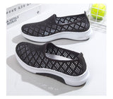 Summer Korean Mesh Women's Shoes Breathable Hollow Sports Walking Sneakers Casual Flat Ladies Mart Lion   