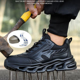 Men's Safety Shoes Sneakers For Steel Toe Construction Work Boots Puncture Proof  Indestructible Footwear MartLion   