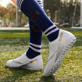 Football Boots Men's Soccer Shoes Indoor Breathable Turf Low Top Anti Slip 4 Colors Mart Lion   