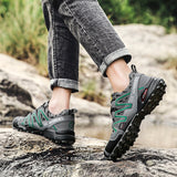 Luxury Outdoor Hiking Men's Sneakers Designer Non-Slip Waterproof Shoes Cozy Light Walking Trainers Baskets Homme Tenis Mart Lion   