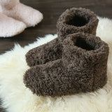 Winter Women Coral Fleece Slippers Girls Soft Soles High Boots Indoor Home Non-slip Sock Floor Shoes Men's Plush Warm Mart Lion   