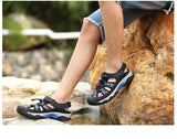 Men's Sandals Classic Summer Beach Breathable Casual Flat Outdoor Non-slip Wading Shoes Mart Lion   