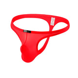 4pcs Men's G-string Underwear Breathable Underpants Ice Silk Big Penis Bag Thong Tanga Cueca Panties MartLion Red-4pcs S 