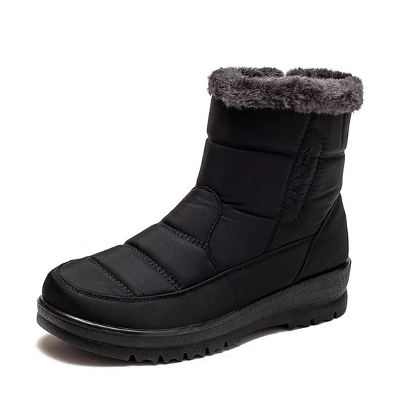  Faux Fur Warm Snow Boots Waterproof Casual Shoes Anti-slip Vulcanised Shoes Walking Women MartLion - Mart Lion