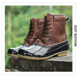 Winter Women Snow Boots PU Leather Hiking Shoes Thick Plush Super Warm Anti-Slip Sports Casual MartLion