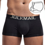 Ring Design Men's Underwear Cotton Boxer Briefs Low Waist Sports Swim Trunks Gym Shorts Underpants MartLion   