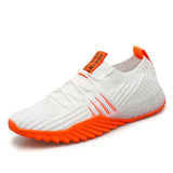 Couple Shoes Cushioned Outdoor Running Anti-slip Sports Lovers Professional Sports Training Lightweight MartLion 9008-White orange 45 