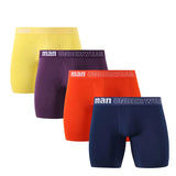 Men's Boxer Shorts Mid Waist Panty Underwear Seamless Bamboo Fiber Boxers Open Crotch Panties MartLion   