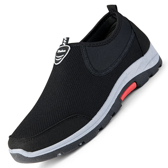 Summer Men's Shoes Lightweight Sports Casual Walking Breathable Men's Casual MartLion black 39 