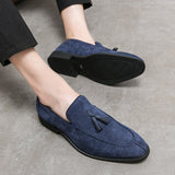 Suede Leather Men's Loafers Shoes Soft Dress Slip On Casual Moccasins Soft Formal Leisure Social Mart Lion   