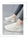 Height-Boosting Women Shoes Breathable Casual Sneakers Outdoor Non-slip Walking Running MartLion   