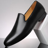Men's Casual Shoes Genuine Leather Trendy Outdoor Loafers Moccasins Light Driving Flats Mart Lion   