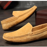 Suede Leather Men's Loafers Luxury Casual Shoes Boots Handmade Slipon Driving  Moccasins Zapatos Mart Lion   