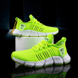 Men's Shoes Popcorn Rubber Composite Sole Stretch Sports Casual Breathable Running Mart Lion   
