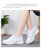 Women Mesh Breathable Casual Sneakers Lace-up Vulcanized Shoes Ladies Platform Sneakers MartLion   