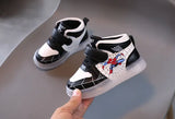 Children's Led Light Shoes Aoger Spiderman Boys Sneakers Girls Cartton Casual Breathable Kids Sport MartLion   