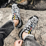 Luxury Outdoor Hiking Men's Sneakers Designer Non-Slip Waterproof Shoes Cozy Light Walking Trainers Baskets Homme Tenis Mart Lion   