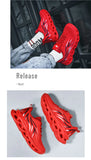 Spring And Summer Men's Flame Printed Sports Shoes Breathable Mesh Sports Running Outdoor Sports MartLion   