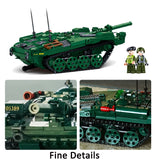 Military ww2 Cannon Assault Armored Vehicle Battle Tank Car Truck Army Weapon Building Blocks Sets  Model King Kids Toys Gift Mart Lion   