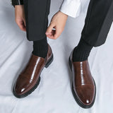 Men's  Large Dress Shoes Slip-on Plus Size Office Formal Shoes for Male Wedding Party Casual Male Shoe MartLion   