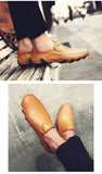 Cowhide Men's Octopus Casual Shoes Walking Driving Office Dress Footwear Loafers Summer or Four Seasons Mart Lion   