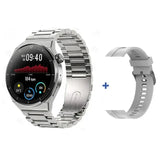 For Huawei GT3 Pro Smart Watch Men's Women 390*390 HD Screen Heart Rate Bluetooth Call IP67 Waterproof Sport MartLion Gray Szmetal  