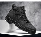 Ankle Boots Men's Spring Shoes High Top Military Outdoor Non-Slip Working Sport Casual MartLion   