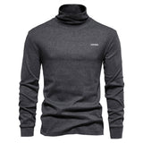 Casual Sweater Men's Cotton Slim Embroidery Pullover Design Mart Lion Dark Grey EU size S 