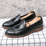 Slip On Men's Loafers Microfiber Dress Shoes Formal Footwear Mart Lion   