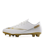 Football Boots Men's Soccer Shoes Indoor Breathable Turf Low Top Anti Slip 4 Colors Mart Lion White cd Eur 35 