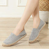 Spring Summer Women Casual Shoes Flats Ladies Slip-on Cloth Shoes Breathable MartLion   