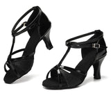 Women Latin Dance Shoes Girls Women's Latin Ballroom Tango Salsa About 5cm And 7cm Heel MartLion   