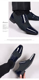 Men's Dress Shoes Breathable Casual Formal Wedding Party Dress Flats Lace Up Loafers Casual Mart Lion   